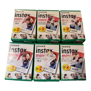 Fujifilm Instax Mini Film White Border 6 Twin Packs 120 Exposures